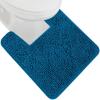 GORILLA GRIP Bath Rug Mat 36×24, Thick Absorbent Chenille, Quick Dry Microfiber Mats, Rubber Backing Washable Shower Floor Rugs, Bathmat Runner, US Designed Bathroom Home Decor Accessories Gray Beige(Blue)