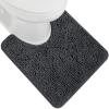 GORILLA GRIP Bath Rug Mat 36×24, Thick Absorbent Chenille, Quick Dry Microfiber Mats, Rubber Backing Washable Shower Floor Rugs, Bathmat Runner, US Designed Bathroom Home Decor Accessories Gray Beige(Charcoal)