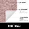 GORILLA GRIP Bath Rug Mat 36×24, Thick Absorbent Chenille, Quick Dry Microfiber Mats, Rubber Backing Washable Shower Floor Rugs, Bathmat Runner, US Designed Bathroom Home Decor Accessories Gray Beige(Dusty Rose)
