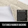 GORILLA GRIP Bath Rug Mat 36×24, Thick Absorbent Chenille, Quick Dry Microfiber Mats, Rubber Backing Washable Shower Floor Rugs, Bathmat Runner, US Designed Bathroom Home Decor Accessories Gray Beige(Dusty Cloud)