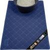 GORILLA GRIP Cat Litter Box Mat, 35×23, Water Resistant, US Designed Kitty Litter Trapping Mats, Easy to Clean, Scatter Control, Less Mess and Clean Floors, Kitten Supplies for Indoor Cats, Gray(Navy)
