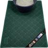 GORILLA GRIP Cat Litter Box Mat, 35×23, Water Resistant, US Designed Kitty Litter Trapping Mats, Easy to Clean, Scatter Control, Less Mess and Clean Floors, Kitten Supplies for Indoor Cats, Gray(Hunter Green)