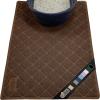GORILLA GRIP Cat Litter Box Mat, 35×23, Water Resistant, US Designed Kitty Litter Trapping Mats, Easy to Clean, Scatter Control, Less Mess and Clean Floors, Kitten Supplies for Indoor Cats, Gray(Brown)