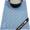 GORILLA GRIP Cat Litter Box Mat, 35×23, Water Resistant, US Designed Kitty Litter Trapping Mats, Easy to Clean, Scatter Control, Less Mess and Clean Floors, Kitten Supplies for Indoor Cats, Gray(Light Blue)