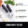 GORILLA GRIP Garlic Press and Peel Set, Heavy Duty Mincer Tool, Large Ergonomic Handle, Easily Mince, Crush Garlics Ginger Nuts, Peeler Included for Peeling Cloves, Holiday Prep Kitchen Gadgets, Black(Black)