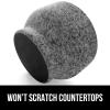 GORILLA GRIP Heavy Duty Mortar and Pestle Set with Slip Resistant Base, 100% Granite Stone Molcajete Guacamole Bowl, Grind Seeds, Garlic, Herb, Kitchen Muddler, Christmas Gifts for Chefs, 1.5 Cup Gray(Unpolished Gray)