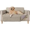 GORILLA GRIP Patented Waterproof Slip-Resistant 23″ Chair Protector Cover, for Leather or Fabric Couch Cushion, Large Microsuede Furniture Covers Dogs Pets Machine Washable Slipcover, Gray(Taupe)
