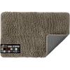 GORILLA GRIP SOAKSTOPPER Dog Door Mat, Machine Washable Rug Absorbent Doormat Captures Moisture Mud Dirt, Quick Dry Soft Chenille Entryway Rugs Indoor Entrance Mats for Dog Paws, 24×17 Black White(Cappuccino)