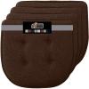 GORILLA GRIP Slip Resistant Chair Cushions, No Ties Required, Memory Foam Pads for Dining Room, Kitchen Table, Office, Rocking Chairs, Plush Seat Cover Cushion Pad, Home Decor, Set of 4, 16×16, Gray(Brown)