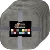 GORILLA GRIP Slip Resistant Chair Cushions, No Ties Required, Memory Foam Pads for Dining Room, Kitchen Table, Office, Rocking Chairs, Plush Seat Cover Cushion Pad, Home Decor, Set of 4, 16×16, Gray(Grey)