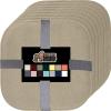 GORILLA GRIP Slip Resistant Chair Cushions, No Ties Required, Memory Foam Pads for Dining Room, Kitchen Table, Office, Rocking Chairs, Plush Seat Cover Cushion Pad, Home Decor, Set of 4, 16×16, Gray(Beige)