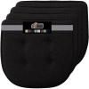 GORILLA GRIP Slip Resistant Chair Cushions, No Ties Required, Memory Foam Pads for Dining Room, Kitchen Table, Office, Rocking Chairs, Plush Seat Cover Cushion Pad, Home Decor, Set of 4, 16×16, Gray(Black)