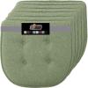 GORILLA GRIP Slip Resistant Chair Cushions, No Ties Required, Memory Foam Pads for Dining Room, Kitchen Table, Office, Rocking Chairs, Plush Seat Cover Cushion Pad, Home Decor, Set of 4, 16×16, Gray(Sage)