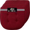 GORILLA GRIP Slip Resistant Chair Cushions, No Ties Required, Memory Foam Pads for Dining Room, Kitchen Table, Office, Rocking Chairs, Plush Seat Cover Cushion Pad, Home Decor, Set of 4, 16×16, Gray(Wine)