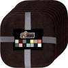 GORILLA GRIP Slip Resistant Chair Cushions, No Ties Required, Memory Foam Pads for Dining Room, Kitchen Table, Office, Rocking Chairs, Plush Seat Cover Cushion Pad, Home Decor, Set of 4, 16×16, Gray(Brown)