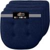 GORILLA GRIP Slip Resistant Chair Cushions, No Ties Required, Memory Foam Pads for Dining Room, Kitchen Table, Office, Rocking Chairs, Plush Seat Cover Cushion Pad, Home Decor, Set of 4, 16×16, Gray(Navy)