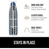 GORILLA GRIP The Original Ironing Board Cover and Pad, Silicone Coating, Thick Scorch Resistant Padding, Heavy Duty Iron Covers Standard Boards, Hook and Loop Fastener Strap, Silver, 15×54(Navy)