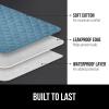 GORILLA GRIP Washable Underpads, Waterproof Reusable Heavy Absorbency Incontinence Bed Pads, Leak Proof Toddler Mattress Pad, 52×34 Slip Resistant Protector for Bedwetting, Adults and Kids, White(Sky Blue)
