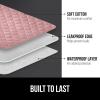 GORILLA GRIP Washable Underpads, Waterproof Reusable Heavy Absorbency Incontinence Bed Pads, Leak Proof Toddler Mattress Pad, 52×34 Slip Resistant Protector for Bedwetting, Adults and Kids, White(Pink)
