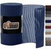 GORILLA GRIP powerGRIP Drawer Shelf and Cabinet Liner, Thick Strong Hold, Non-Adhesive Liners Protect Kitchen Cabinets and Cupboard, Bathroom Drawers, Easy Install, Breathable Mat, 12″ x20′, Gray(Navy)