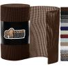 GORILLA GRIP powerGRIP Drawer Shelf and Cabinet Liner, Thick Strong Hold, Non-Adhesive Liners Protect Kitchen Cabinets and Cupboard, Bathroom Drawers, Easy Install, Breathable Mat, 12″ x20′, Gray(Chocolate)