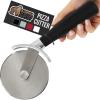 GORILLA GRIP BPA-Free Large Pizza Cutter Wheel, 9 Inch, Sharp Stainless Steel Blade, Slip Resistant Handle with Thumb Guard Protection, Slice Thick or Thin Pizzas, Pie, Pastries in Seconds, Black(Black)