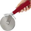 GORILLA GRIP BPA-Free Large Pizza Cutter Wheel, 9 Inch, Sharp Stainless Steel Blade, Slip Resistant Handle with Thumb Guard Protection, Slice Thick or Thin Pizzas, Pie, Pastries in Seconds, Black(Red)