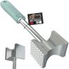 GORILLA GRIP BPA-Free Patented Dual-Sided Meat Tenderizer Tool, Soft Comfortable Handle, Heavy Duty Kitchen Mallet for Steak, Beef, Cutlets, Commercial Grade Chicken Pounder, Dishwasher Safe, Black(Mint)