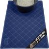 GORILLA GRIP Cat Litter Box Mat, 35×23, Water Resistant, US Designed Kitty Litter Trapping Mats, Easy to Clean, Scatter Control, Less Mess and Clean Floors, Kitten Supplies for Indoor Cats, Gray(Navy)