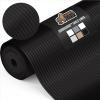 GORILLA GRIP DuraGuard Shelf Liner, 17.5×20 Non-Adhesive Cabinet Liners for Kitchen Drawers, Shelves, Refrigerator, Pantry Storage, Bathroom Closet, Durable Waterproof BPA Free Ribbed Plastic, Clear(Black Onyx (Ribbed))