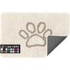 GORILLA GRIP SOAKSTOPPER Dog Door Mat, Machine Washable Rug Absorbent Doormat Captures Moisture Mud Dirt, Quick Dry Soft Chenille Entryway Rugs Indoor Entrance Mats for Dog Paws, 24×17 Black White(Cream)