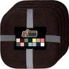 GORILLA GRIP Slip Resistant Chair Cushions, No Ties Required, Memory Foam Pads for Dining Room, Kitchen Table, Office, Rocking Chairs, Plush Seat Cover Cushion Pad, Home Decor, Set of 4, 16×16, Gray(Brown)