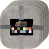 GORILLA GRIP Slip Resistant Chair Cushions, No Ties Required, Memory Foam Pads for Dining Room, Kitchen Table, Office, Rocking Chairs, Plush Seat Cover Cushion Pad, Home Decor, Set of 4, 16×16, Gray(Light Gray)