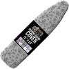 GORILLA GRIP The Original Ironing Board Cover and Pad, Silicone Coating, Thick Scorch Resistant Padding, Heavy Duty Iron Covers Standard Boards, Hook and Loop Fastener Strap, Silver, 15×54(Gray Floral)