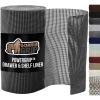 GORILLA GRIP powerGRIP Drawer Shelf and Cabinet Liner, Thick Strong Hold, Non-Adhesive Liners Protect Kitchen Cabinets and Cupboard, Bathroom Drawers, Easy Install, Breathable Mat, 12″ x20′, Gray(Charcoal)