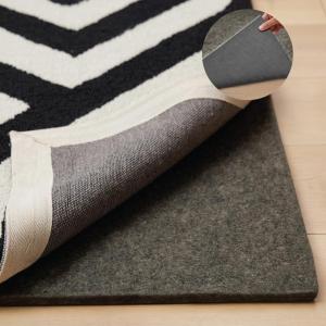 GORILLA GRIP Felt and Natural Rubber Stay in Place Slip Resistant Rug Pad, 1/8in Thick, 5×7 FT Protective Padding Under Area Rugs, Cushioned Gripper Pads, Carpet Runners, Hardwood Floors Protection(9′ x 12′ (Rectangular))