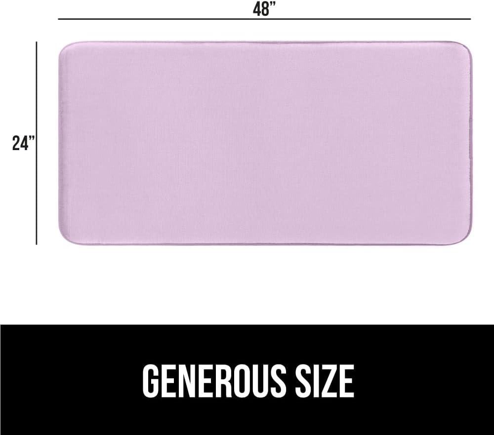 imageGORILLA GRIP Thick Memory Foam Toilet Rug for Bathroom Square Shaped Washable Soft Absorbent Velvet Topside Floor Mats Machine Wash Cushioned Luxury Rugs for Bath Room 225x195 Graphite GraySoft Purple