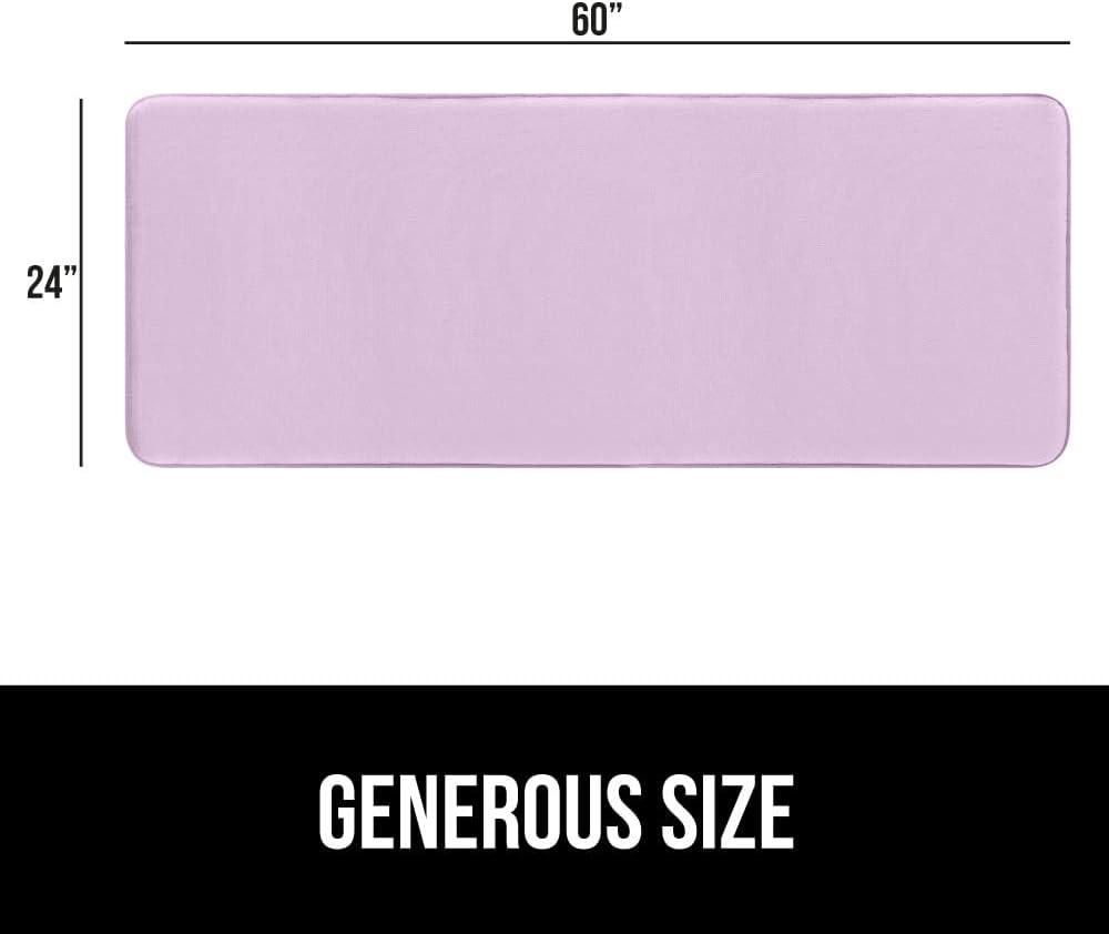 imageGORILLA GRIP Thick Memory Foam Toilet Rug for Bathroom Square Shaped Washable Soft Absorbent Velvet Topside Floor Mats Machine Wash Cushioned Luxury Rugs for Bath Room 225x195 Graphite GraySoft Purple
