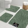 GORILLA GRIP Bathroom Rug Sets, Soft Chenille 2 Piece Area Rugs Set, Toilet Base Mat and 30×20 Carpet, Absorbent Microfiber Washable Mats Dry Quickly, Home Décor and Bath Room Accessories, Grey(Sage)