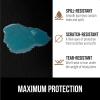 GORILLA GRIP DripGuard Shelf Liner, Non Adhesive Drawer and Kitchen Cabinet Protector, Slip Resistant BPA Free Smooth Surface Plastic Liners for Cabinets, Bathrooms, Closets, 12×120 Inch, Gray(Black)