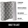 GORILLA GRIP DripGuard Shelf Liner, Non Adhesive Drawer and Kitchen Cabinet Protector, Slip Resistant BPA Free Smooth Surface Plastic Liners for Cabinets, Bathrooms, Closets, 12×120 Inch, Gray(White/Gray)