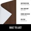 GORILLA GRIP DripGuard Shelf Liner, Non Adhesive Drawer and Kitchen Cabinet Protector, Slip Resistant BPA Free Smooth Surface Plastic Liners for Cabinets, Bathrooms, Closets, 12×120 Inch, Gray(Wood)