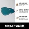 GORILLA GRIP DripGuard Shelf Liner, Non Adhesive Drawer and Kitchen Cabinet Protector, Slip Resistant BPA Free Smooth Surface Plastic Liners for Cabinets, Bathrooms, Closets, 12×120 Inch, Gray(White)