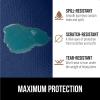 GORILLA GRIP DripGuard Shelf Liner, Non Adhesive Drawer and Kitchen Cabinet Protector, Slip Resistant BPA Free Smooth Surface Plastic Liners for Cabinets, Bathrooms, Closets, 12×120 Inch, Gray(Navy)