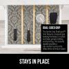 GORILLA GRIP DripGuard Shelf Liner, Non Adhesive Drawer and Kitchen Cabinet Protector, Slip Resistant BPA Free Smooth Surface Plastic Liners for Cabinets, Bathrooms, Closets, 12×120 Inch, Gray(Beige/Cream)