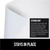 GORILLA GRIP DripGuard Shelf Liner, Non Adhesive Drawer and Kitchen Cabinet Protector, Slip Resistant BPA Free Smooth Surface Plastic Liners for Cabinets, Bathrooms, Closets, 12×120 Inch, Gray(White)