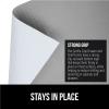 GORILLA GRIP DripGuard Shelf Liner, Non Adhesive Drawer and Kitchen Cabinet Protector, Slip Resistant BPA Free Smooth Surface Plastic Liners for Cabinets, Bathrooms, Closets, 12×120 Inch, Gray(Light Gray)