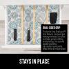 GORILLA GRIP DripGuard Shelf Liner, Non Adhesive Drawer and Kitchen Cabinet Protector, Slip Resistant BPA Free Smooth Surface Plastic Liners for Cabinets, Bathrooms, Closets, 12×120 Inch, Gray(Spiral Gray Turquoise White)