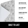 GORILLA GRIP DripGuard Shelf Liner, Non Adhesive Drawer and Kitchen Cabinet Protector, Slip Resistant BPA Free Smooth Surface Plastic Liners for Cabinets, Bathrooms, Closets, 12×120 Inch, Gray(Vintage Rose)