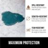 GORILLA GRIP DripGuard Shelf Liner, Non Adhesive Drawer and Kitchen Cabinet Protector, Slip Resistant BPA Free Smooth Surface Plastic Liners for Cabinets, Bathrooms, Closets, 12×120 Inch, Gray(Marble)